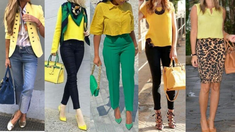 Descubre qué color complementa al amarillo en tus outfits