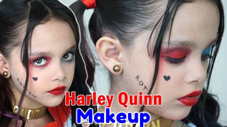 Descubre el perfecto maquillaje de Harley Quinn para niñas y crea el look más atrevido