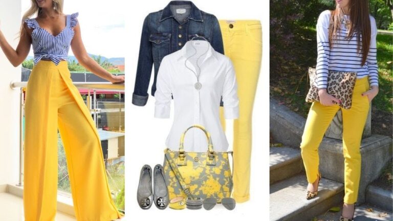 Descubre cómo combinar pantalón amarillo claro para mujer y arrasa con tu estilo